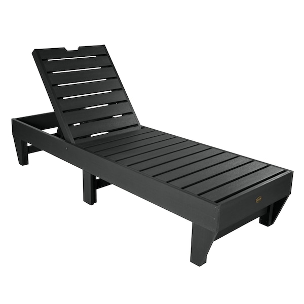 Highwood Usa Commercial Grade Chaise Lounge Outdoor Furniture for Pool, Patio CM-LNGSQ61-BKE - main